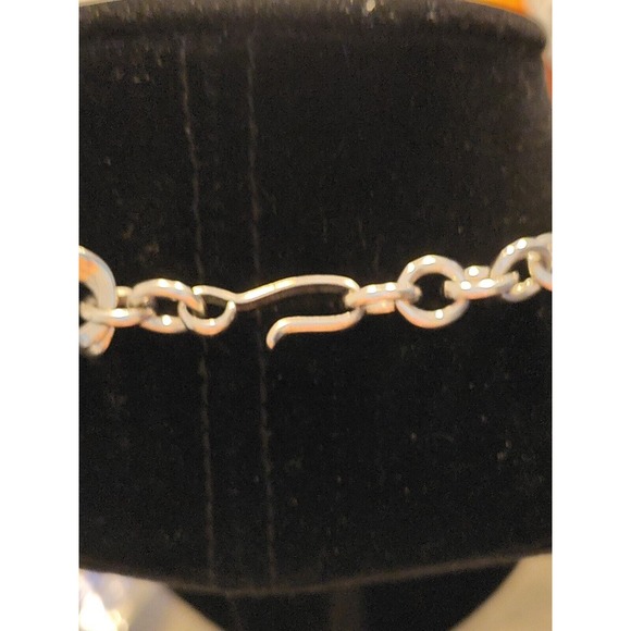 Vintage Monet Silver Tone Double Link Chain Necklace 20" L Beautiful Condition - Picture 3 of 4